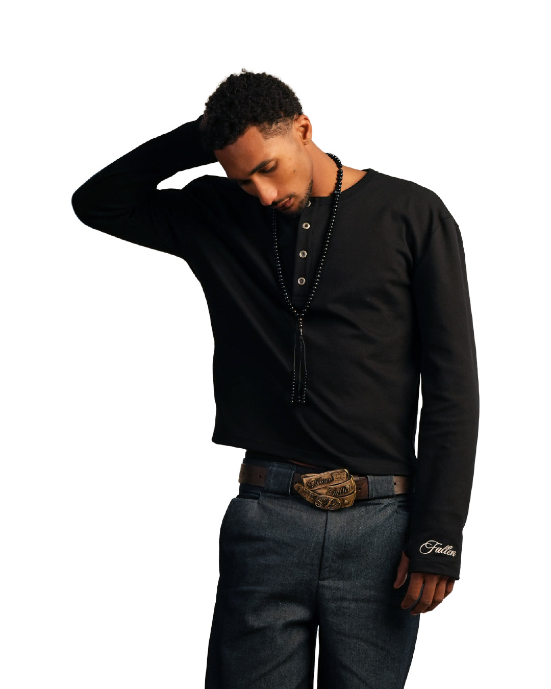 a black long sleeve