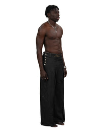 SCULPTED BLACK RAW DENIM