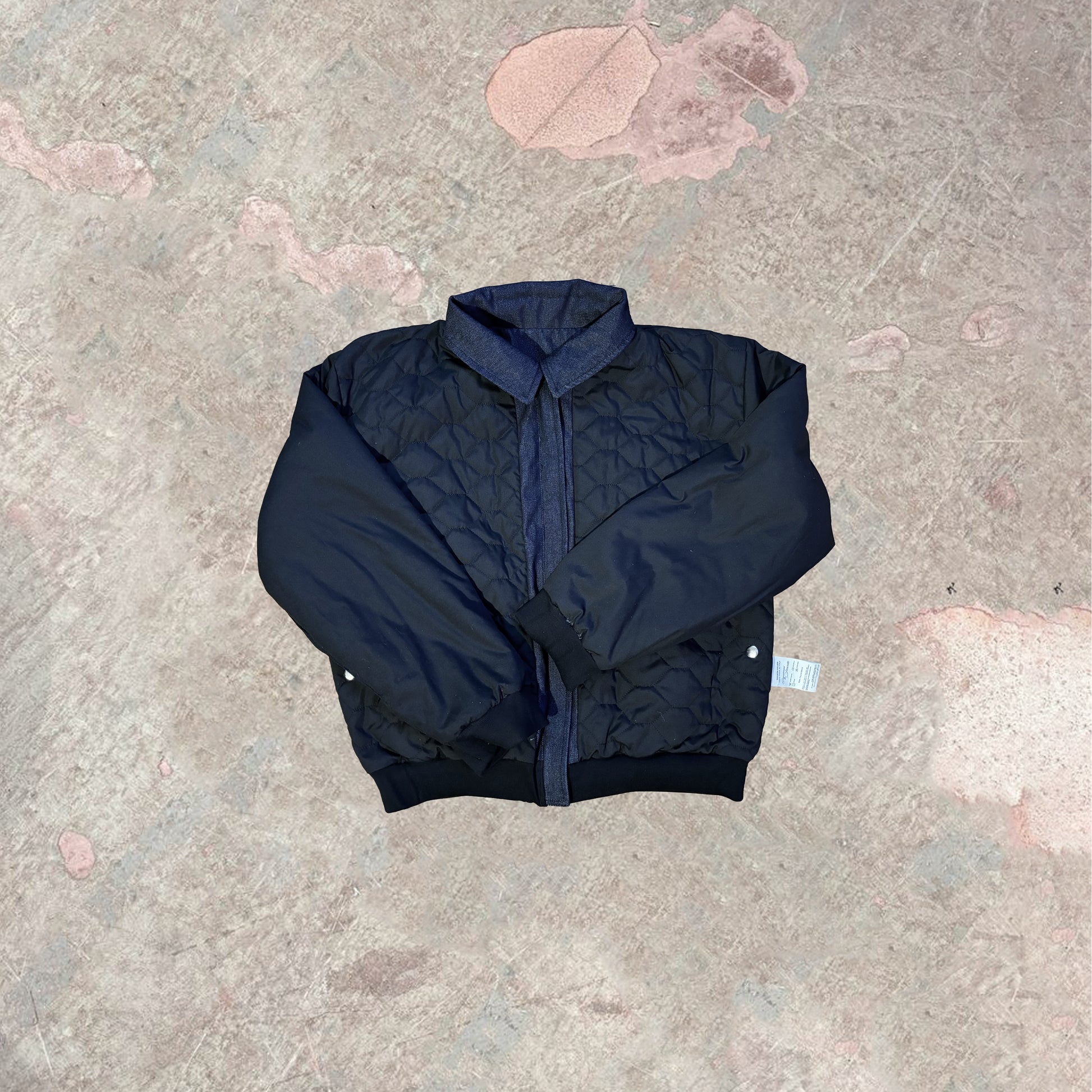 SÉCURITÉ RAW DENIM BOMBER JACKET || 1969 FOLLEMENTE