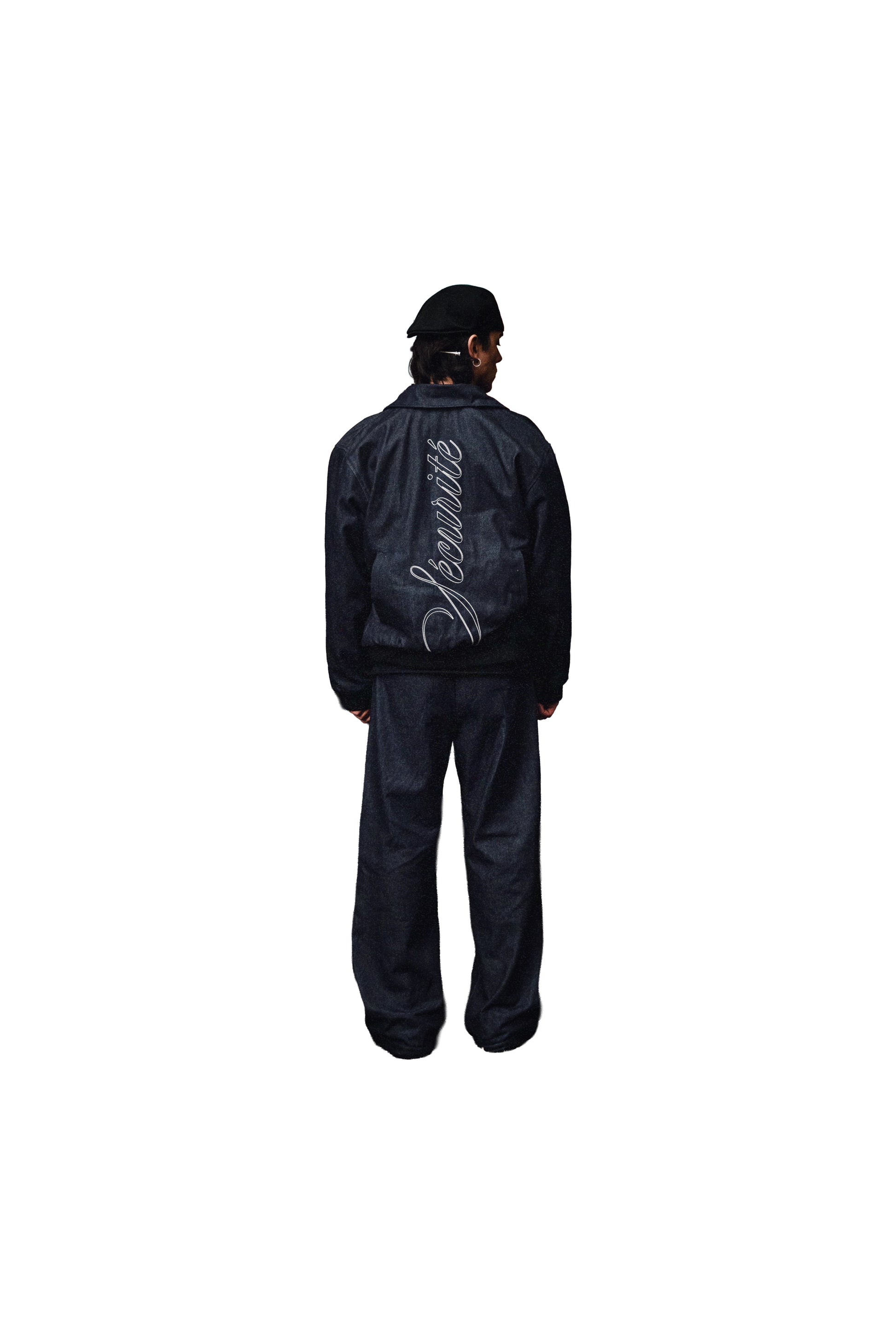 SÉCURITÉ RAW DENIM BOMBER JACKET || 1969 FOLLEMENTE