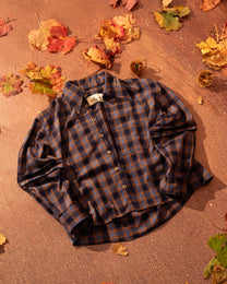 2IN1 DETACHABLE FLANNEL SHIRT BLUE