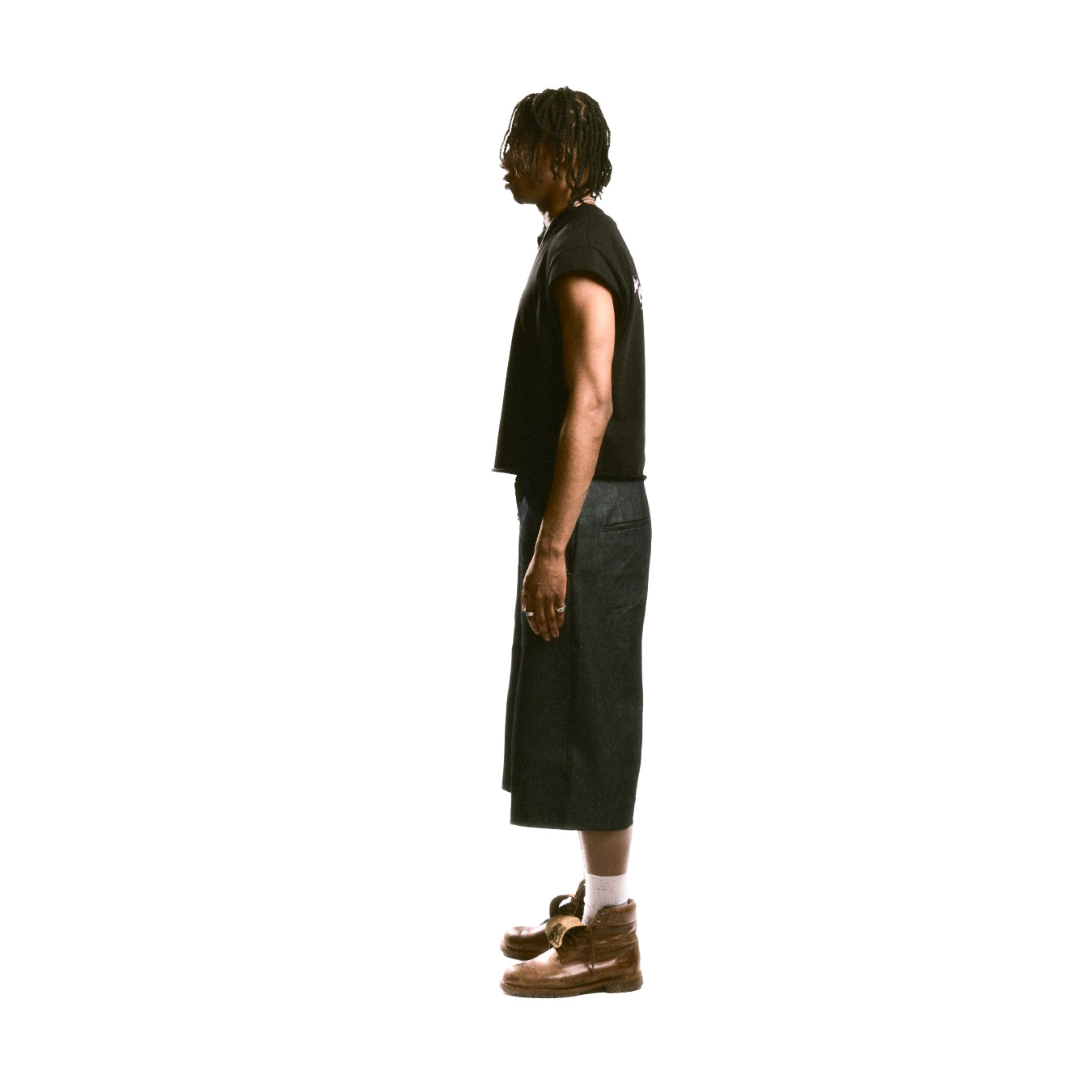 SMOKED INDIGO RAW DENIM JORTS || 1969 FOLLEMENTE