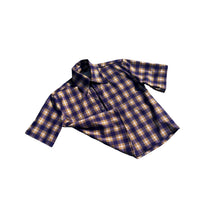 Detachable Flannel Shirt 2-in-1 — Purple Yellow