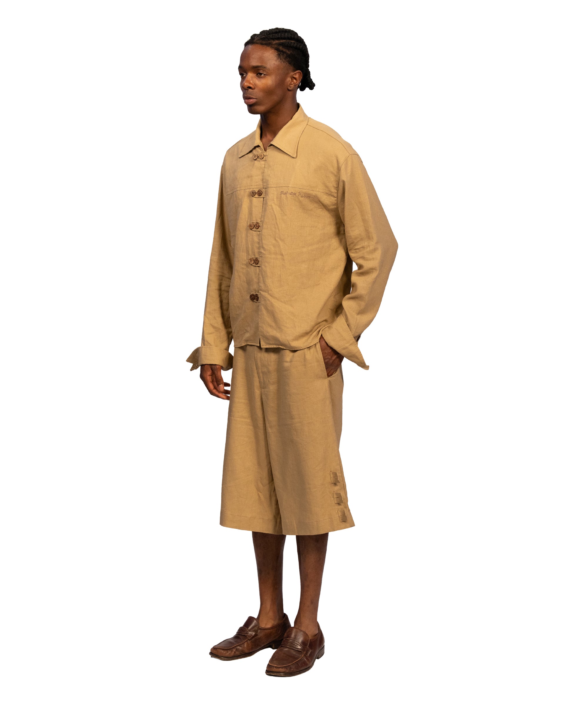 Coconut Linen Sand Shorts bundle — Patwa SS26