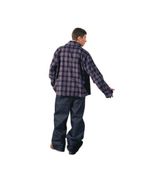 Detachable Flannel Shirt 2-in-1 — Blue Orange