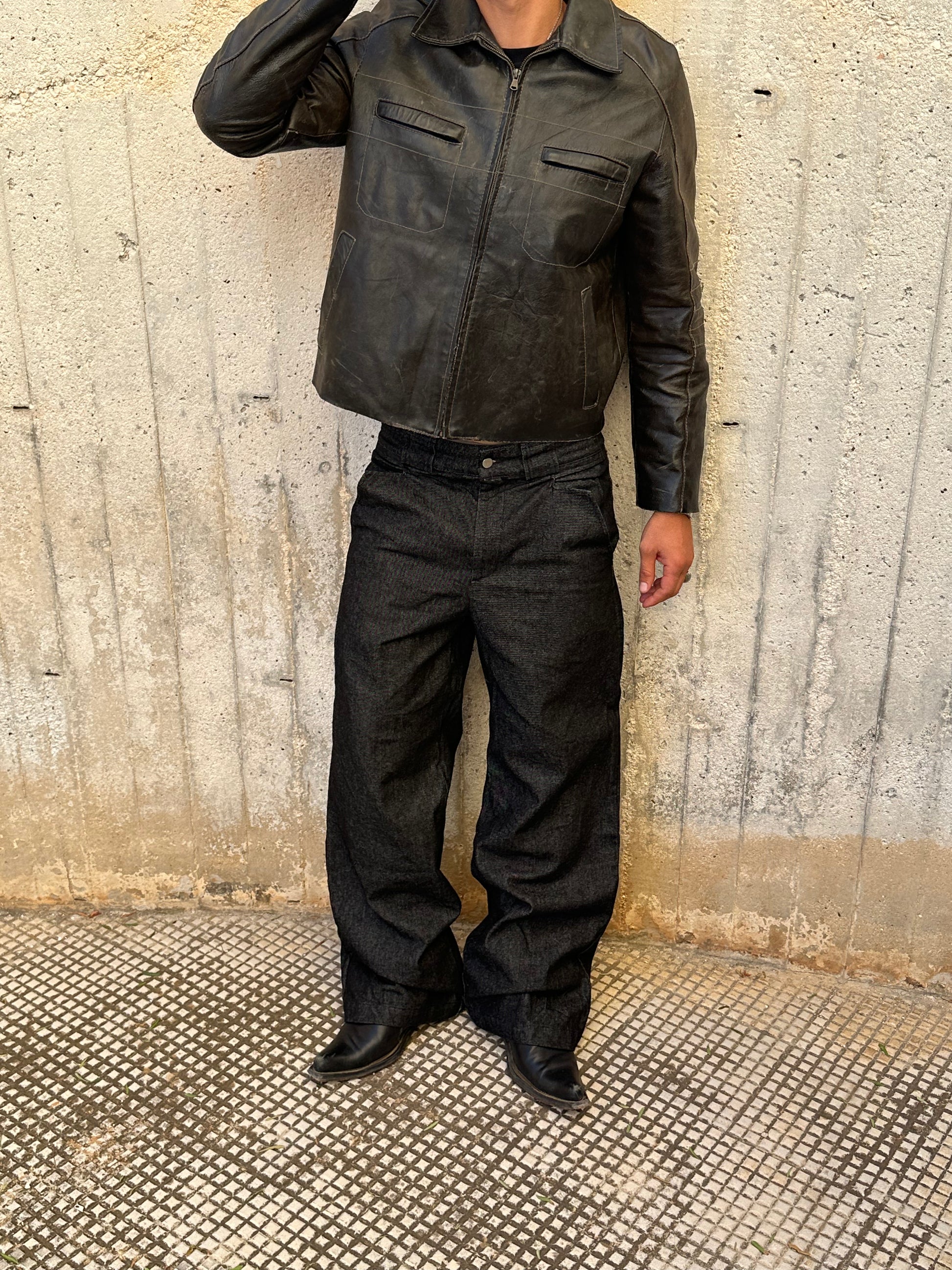 Black Raw Denim Jeans — 1969 Follemente