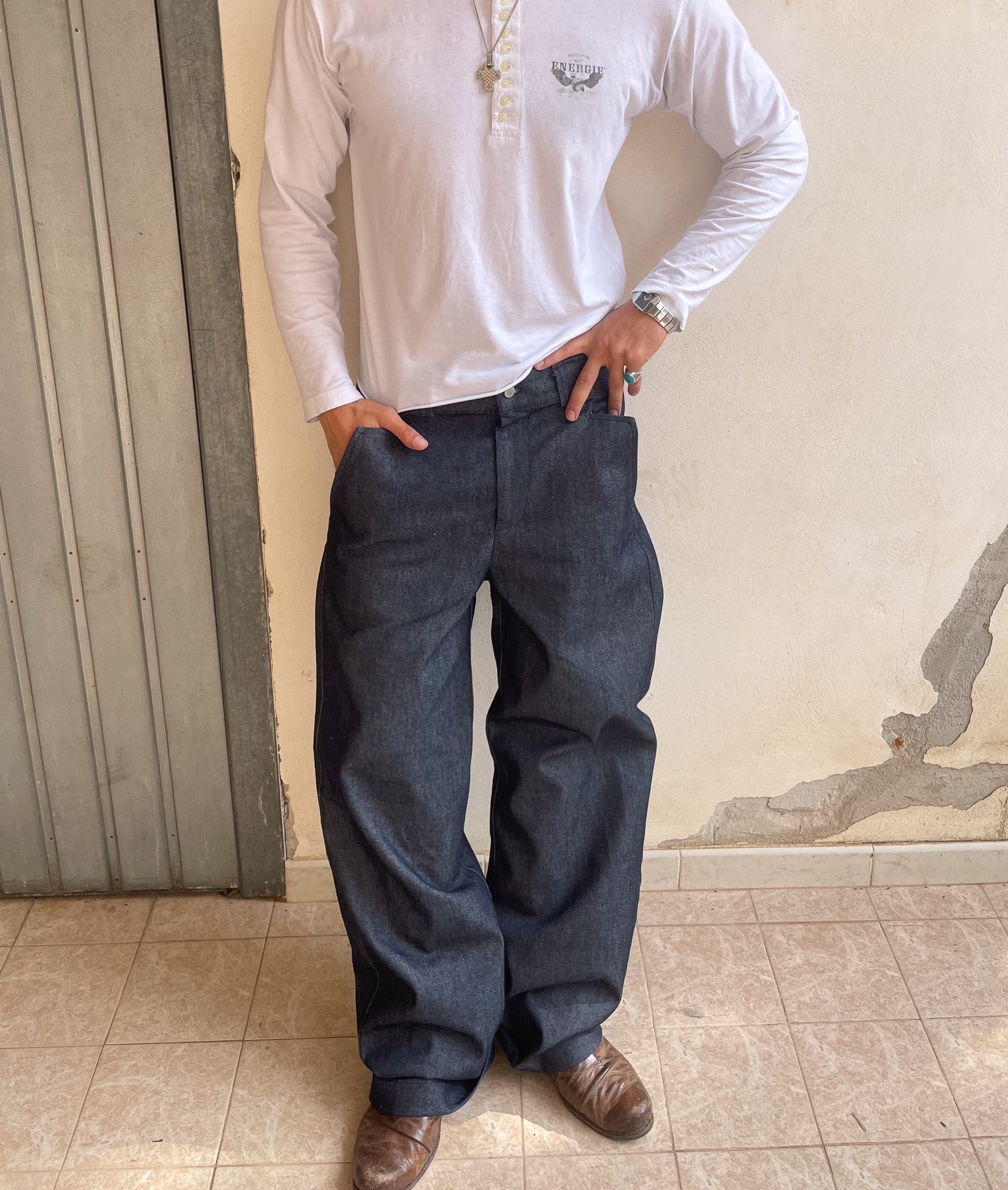 SMOKED INDIGO RAW DENIM || 1969 FOLLEMENTE