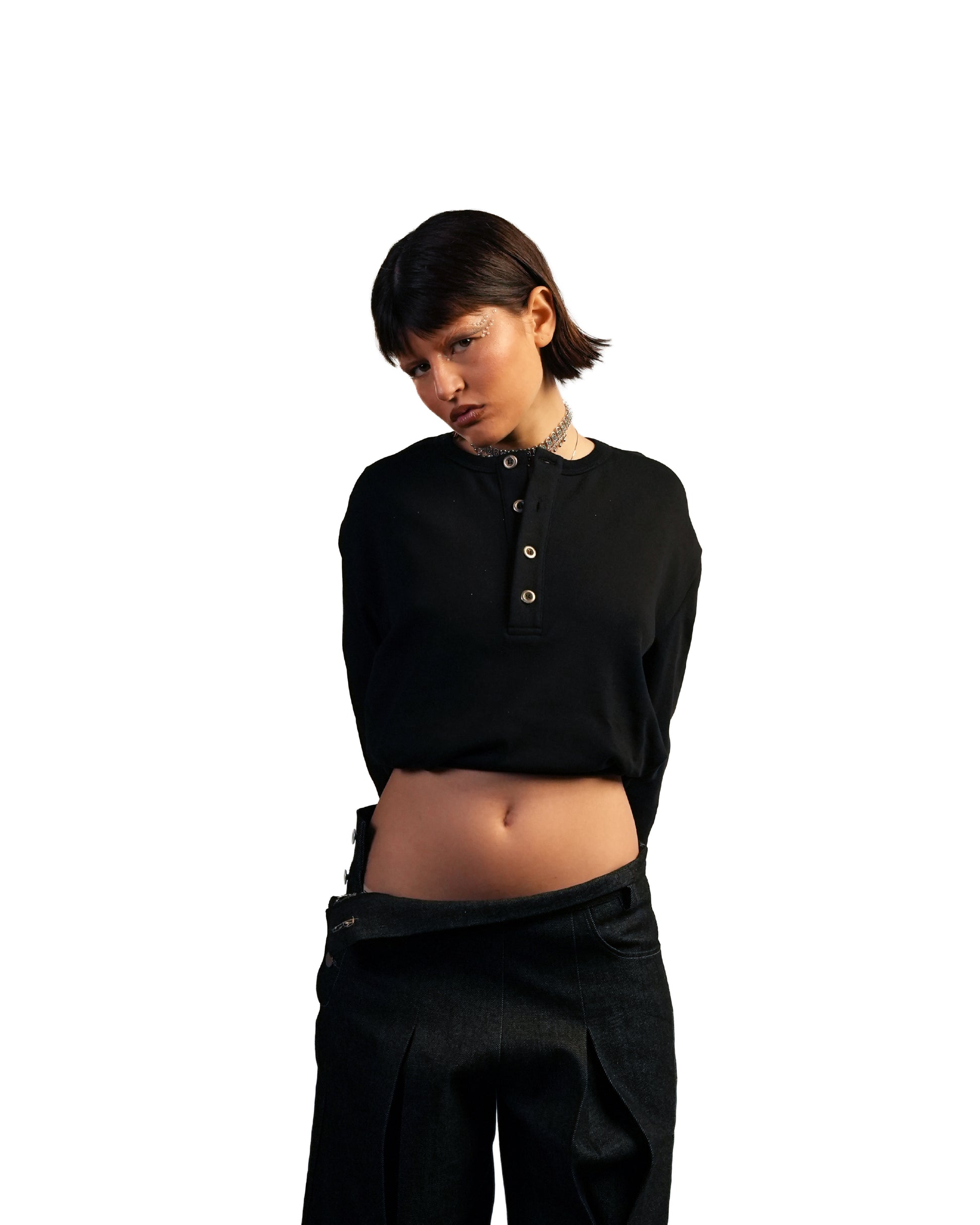 Thumbhole Longsleeve — Iris Black