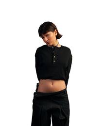 Thumbhole Longsleeve — Iris Black