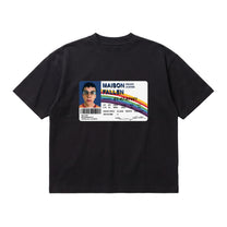 "Mc LOVIN" organic black cotton boxy tee