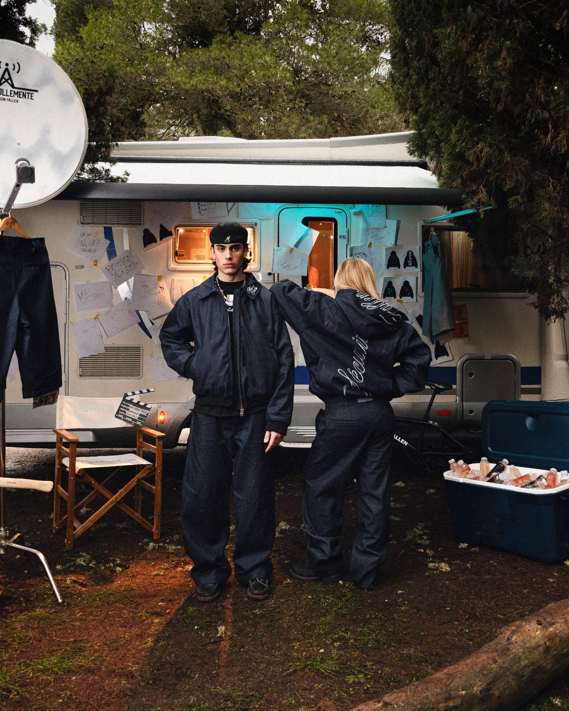 SÉCURITÉ RAW DENIM BOMBER JACKET || 1969 FOLLEMENTE