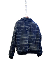 &quot;RAW BRICK&quot; SÉCURITÉ RAW DENIM BOMBER JACKET CUSTOM || 1969 FOLLEMENTE