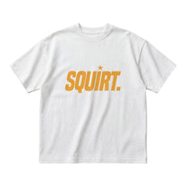 “Squirt” organic white cotton boxy tee