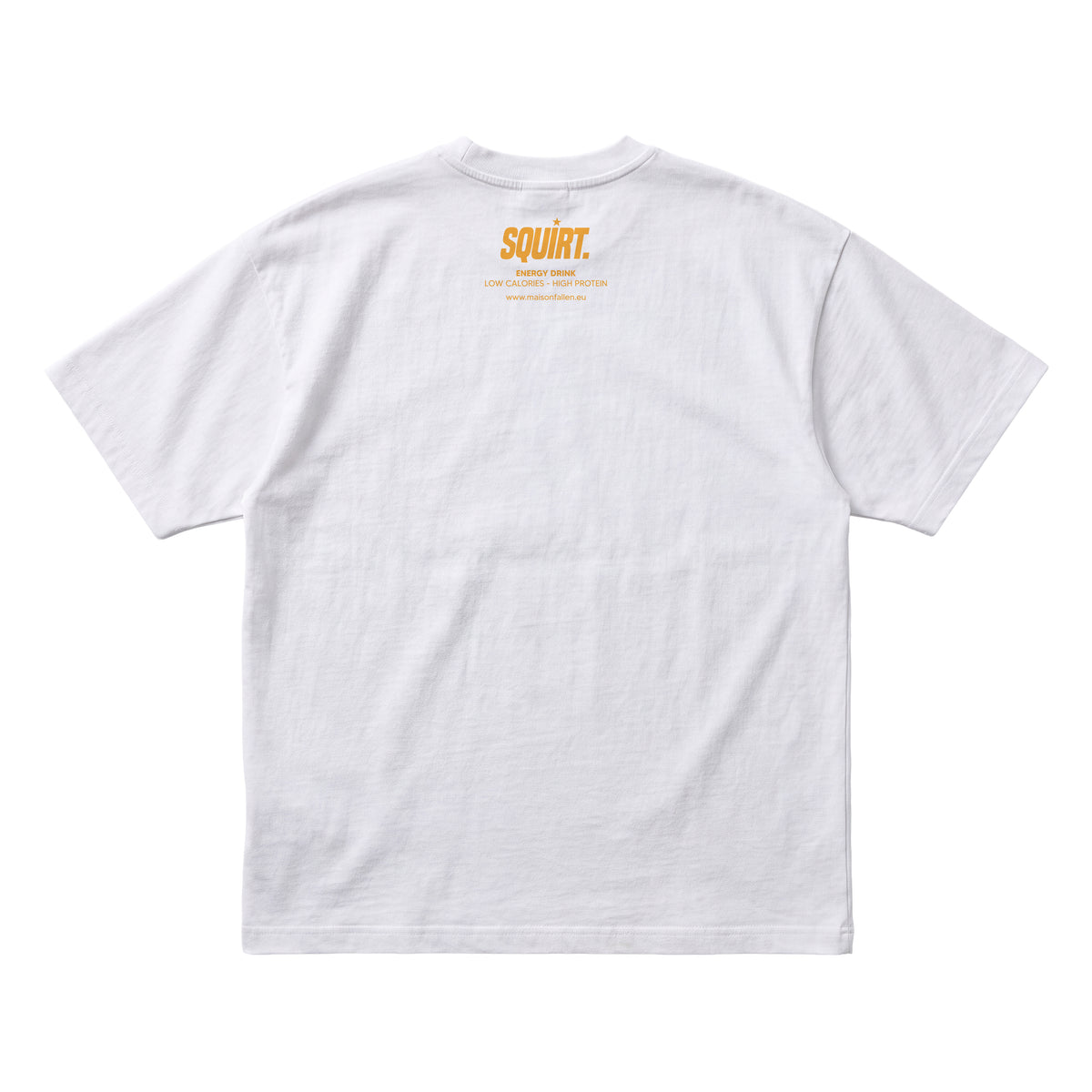 “Squirt” organic white cotton boxy tee
