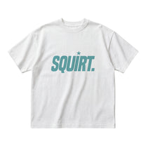 “Squirt” organic white cotton boxy tee