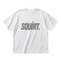 “Squirt” organic white cotton boxy tee