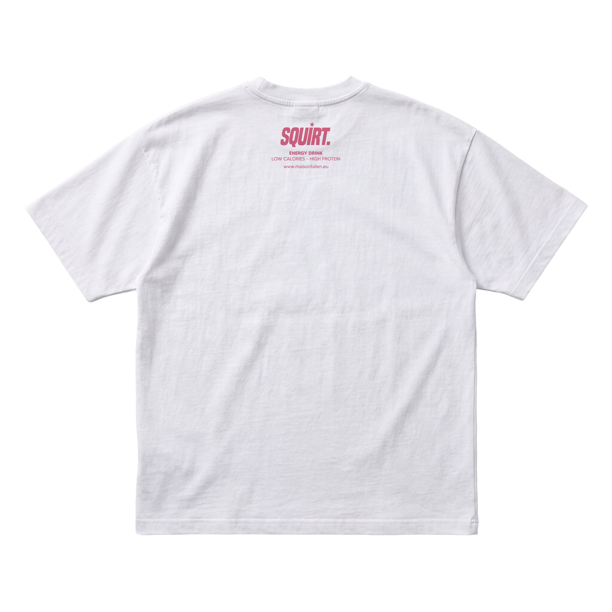“Squirt” organic white cotton boxy tee