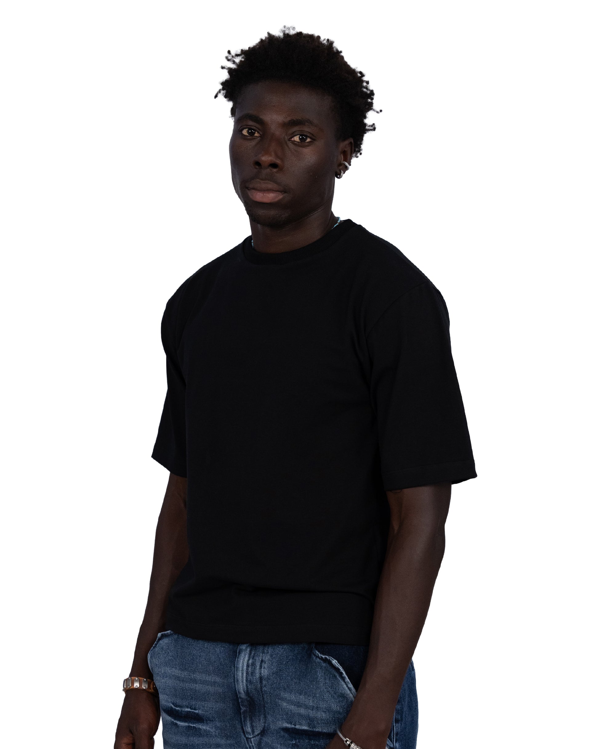 “everyday” organic cotton tee black