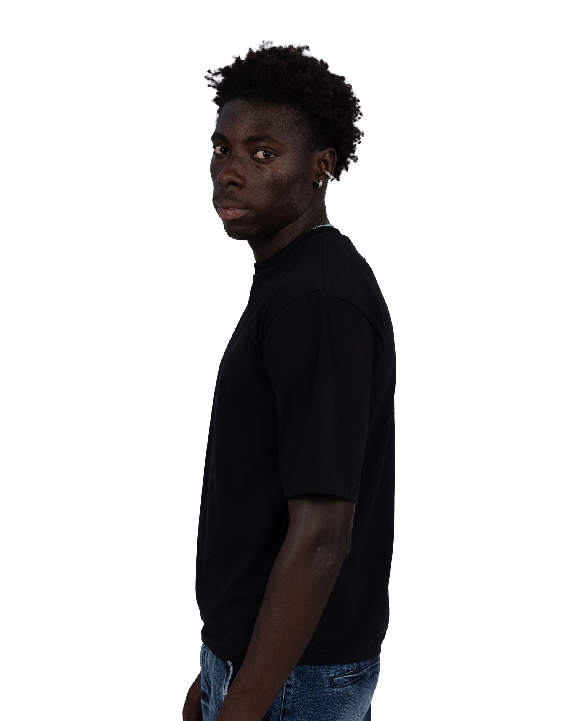 “everyday” organic cotton tee black