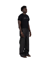 "follemente" organic cotton baby tee black — Patwa SS26
