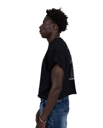 "follemente" organic cotton baby tee black — Patwa SS26