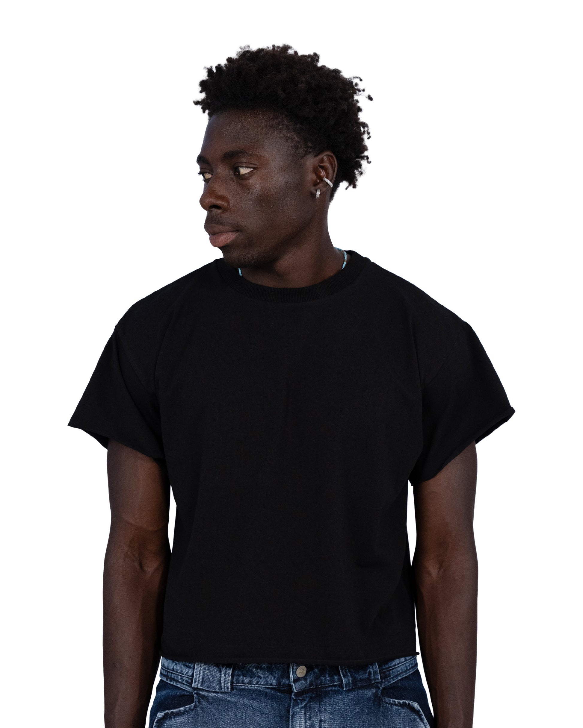 “everyday” organic cotton baby tee black