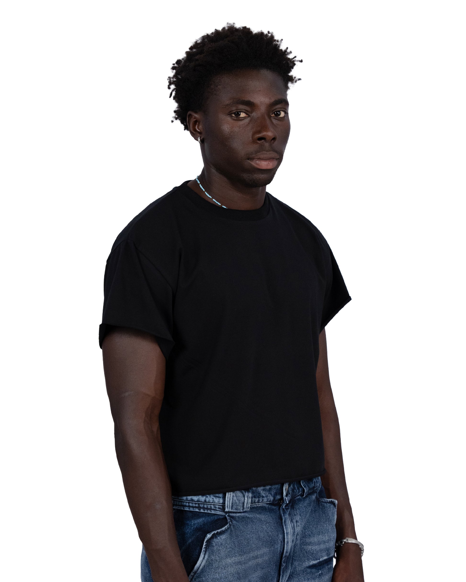 “everyday” organic cotton baby tee black