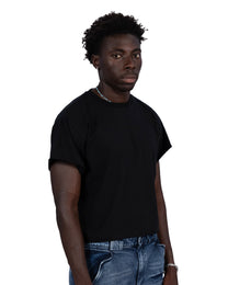 “everyday” organic cotton baby tee black