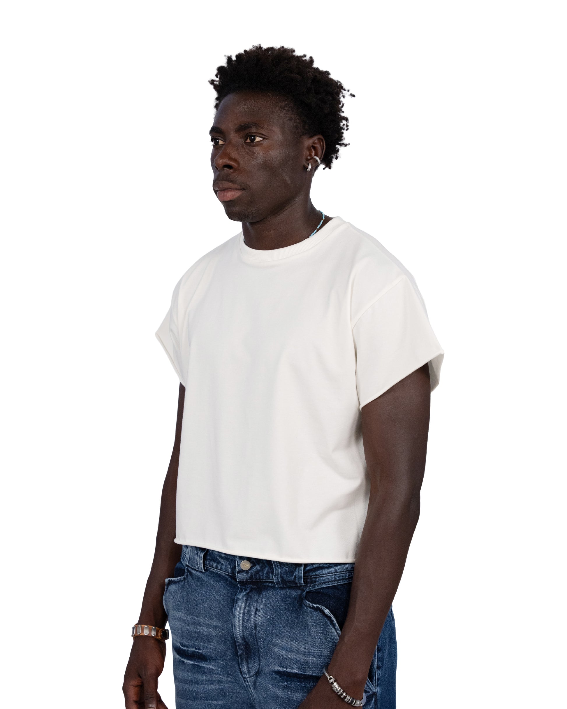 “everyday” organic cotton baby tee white