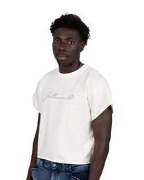 “follemente”  organic cotton baby tee white — Patwa SS26
