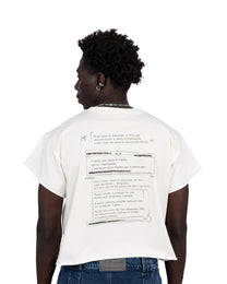 “follemente”  organic cotton baby tee white — Patwa SS26