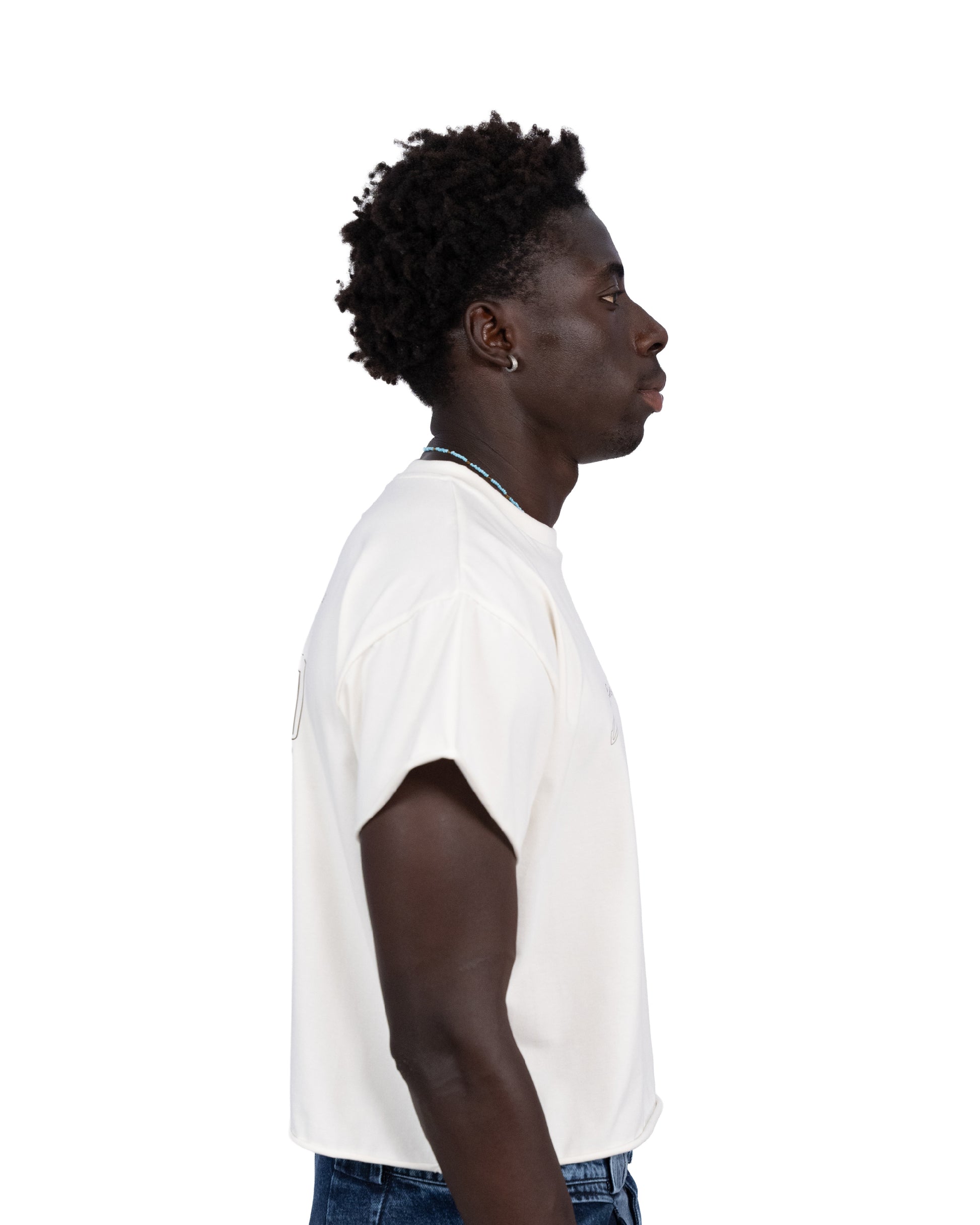 “follemente”  organic cotton baby tee white — Patwa SS26