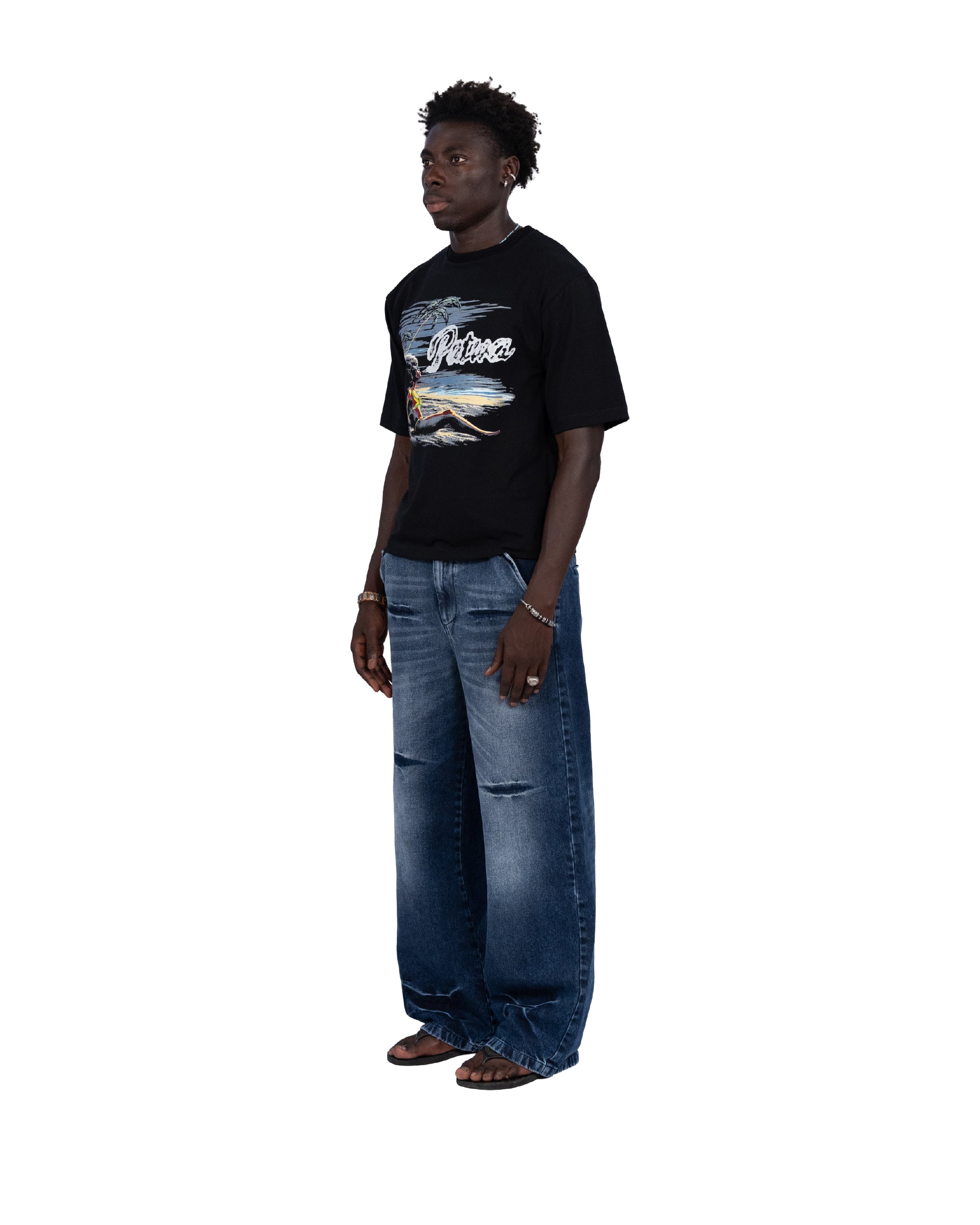 “Carribean” organic cotton boxy tee — Patwa SS26