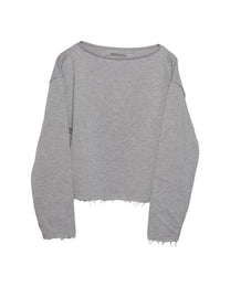Cenere Sweatshirt — Organic Cotton Boat Neck