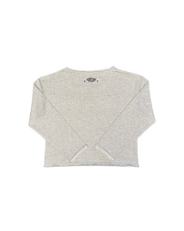 Gray long-sleeve shirt on a white background