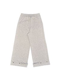 Gray pants with zippers on a white background