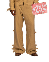 Coconut Linen Pants Sand — Patwa SS26