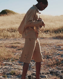 Coconut Linen Shirt Sand — Patwa SS26