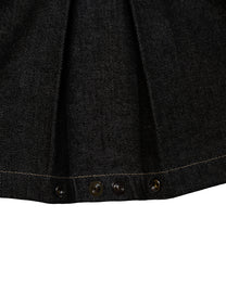 Sculpted Black Raw Denim Jeans — Follemente