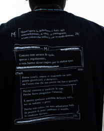 "follemente" organic cotton baby tee black — Patwa SS26
