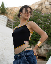 "Marè" bamboo laced top — Patwa SS26