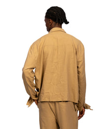 Coconut Linen Shirt Sand — Patwa SS26