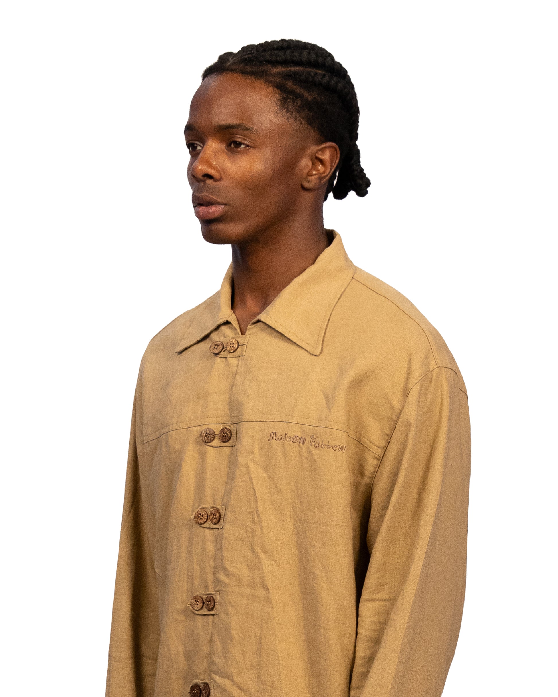 Coconut Linen Shirt Sand — Patwa SS26